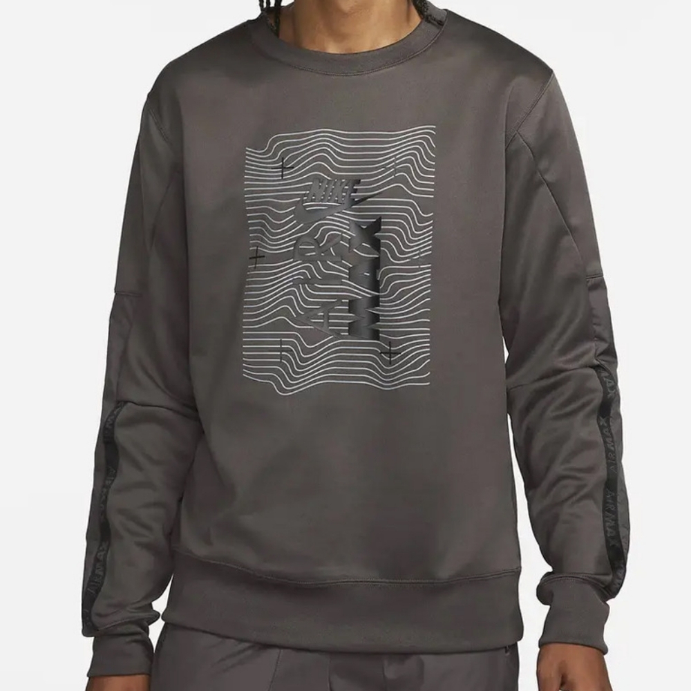 Nike Sportswear Air Max Sweatshirt - Medium Ash,Size Small.